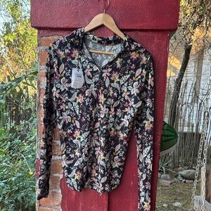 Isabel Marant Black Floral Shirt